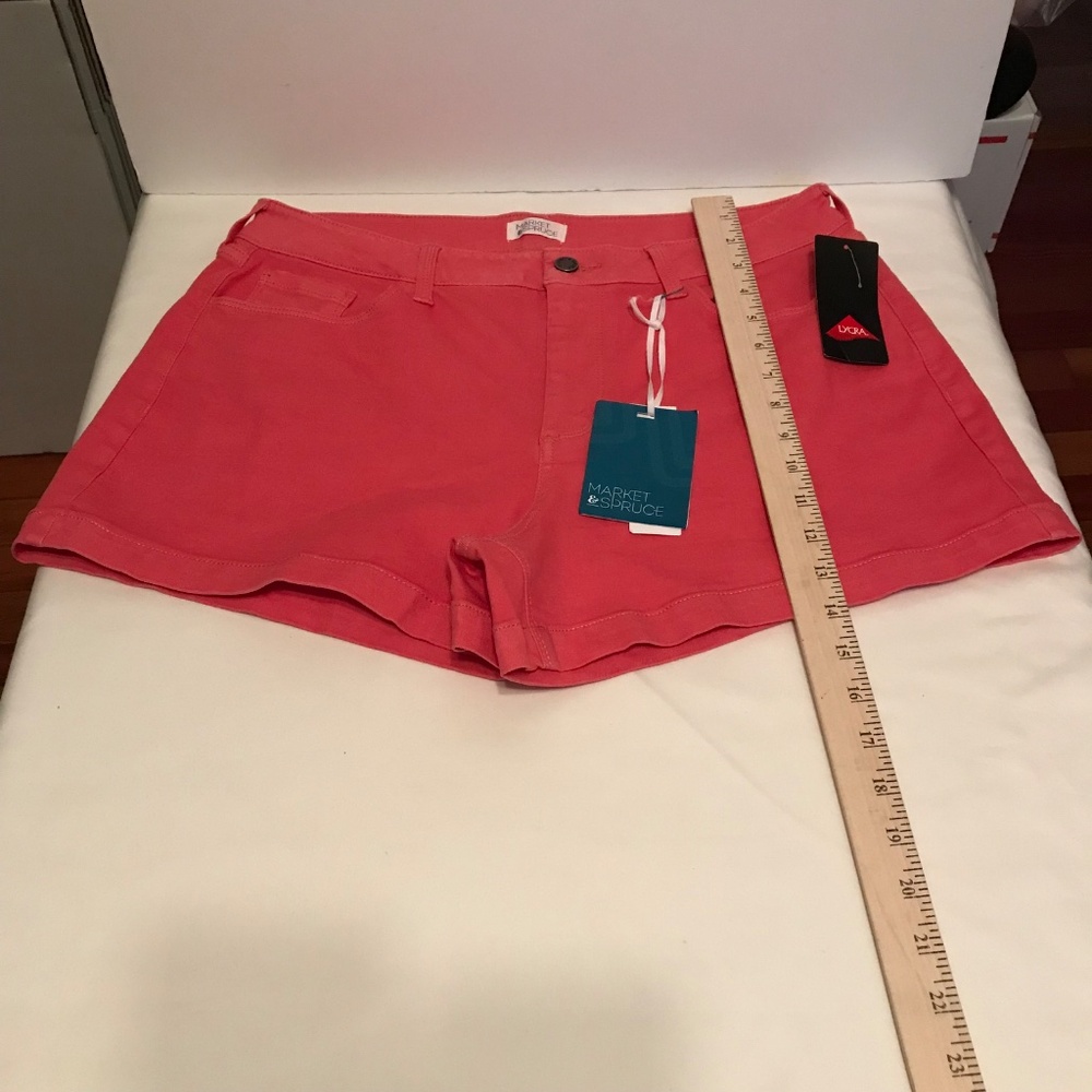 MARKET & SPRUCE Pink Shorts Dylan Women’s Size 12 NWT - Picture 12 of 16